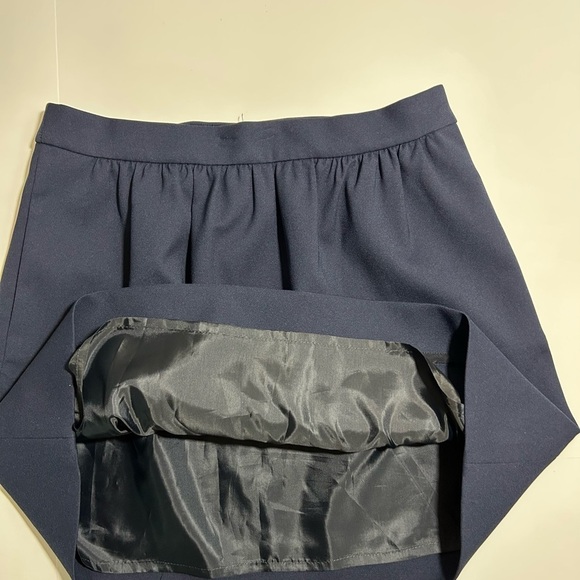 JCrew Navy Blue Pointe A-Line Mini Skirt Size 8 - Picture 7 of 8
